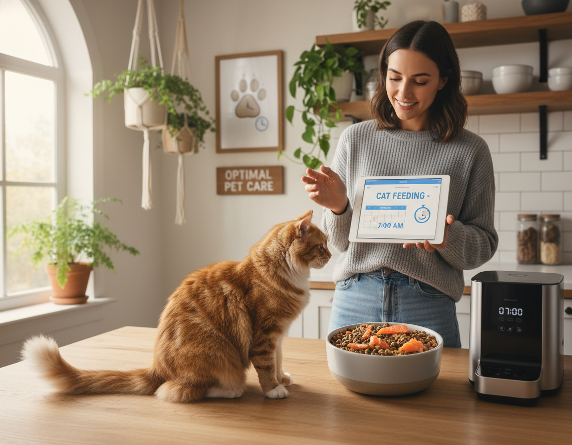 optimizacija časa hranjenja mačke