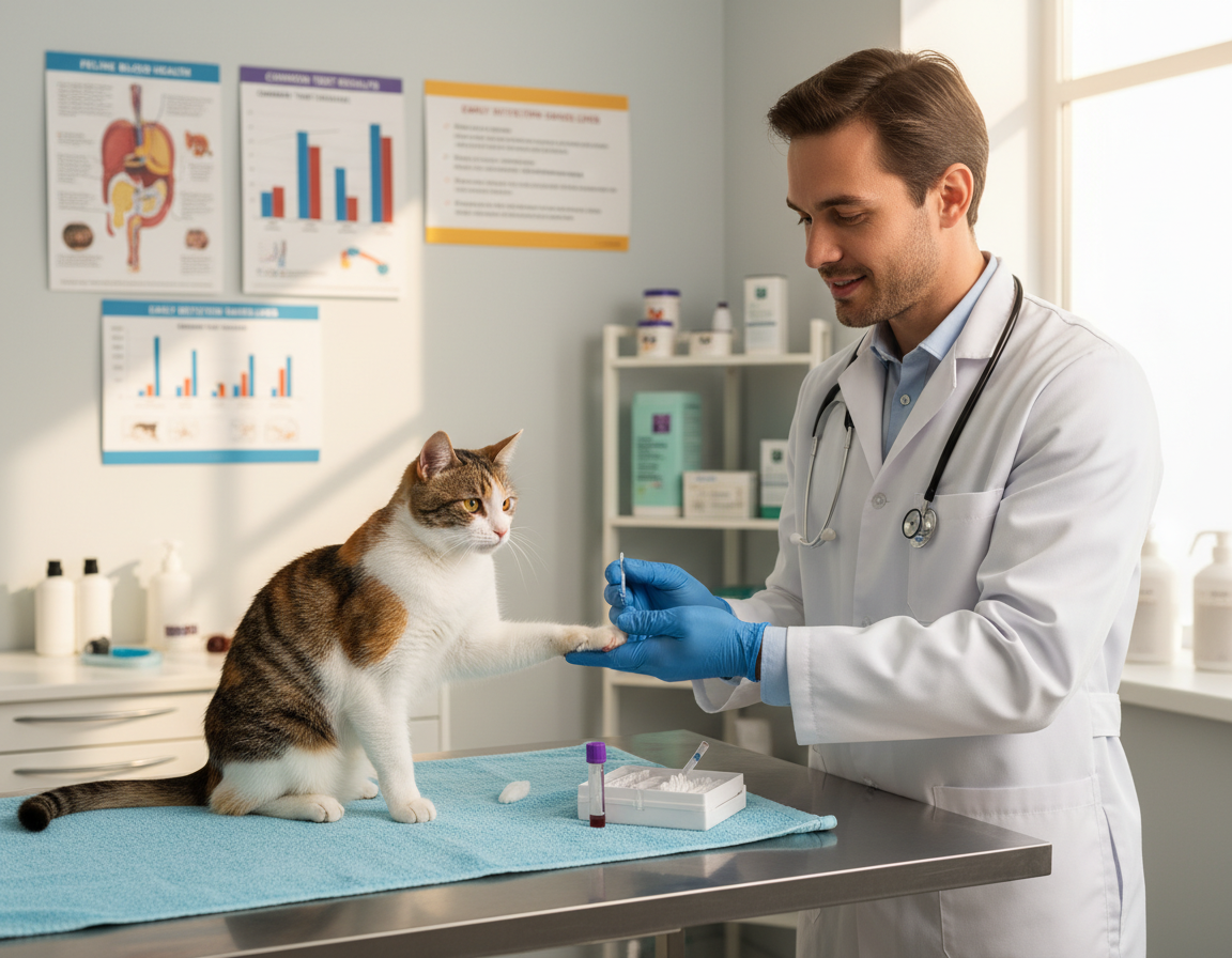 pomen krvnih preiskav pri mačkah