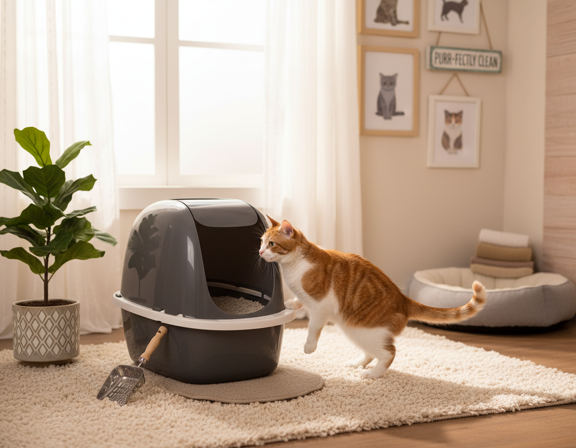 Postavitev mačjega stranišča – Vse, kar moraš vedeti o tem!