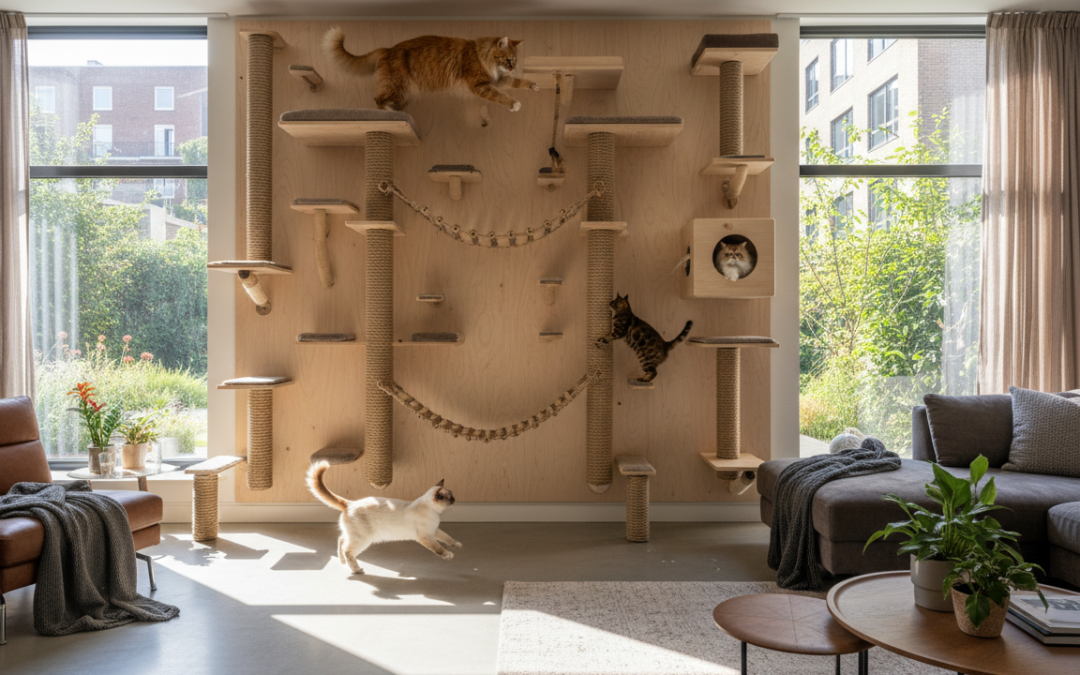 Postavitev plezalne stene za mačke – Vse, kar moraš vedeti o tem!