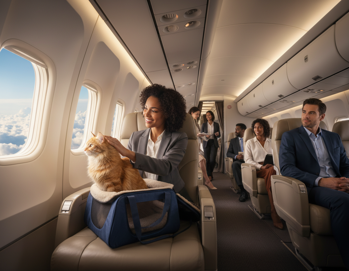 pravila potovanja mačke z letalom