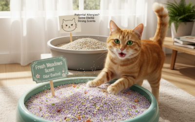 Prednosti in slabosti odišavljene mačje stelje – Vse, kar moraš vedeti o tem!