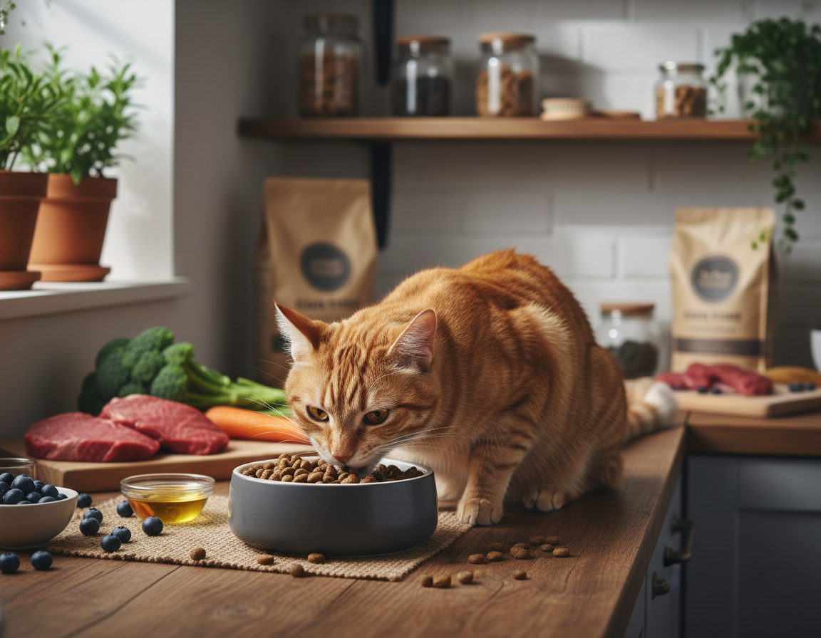 prehrana brez žit za mačko