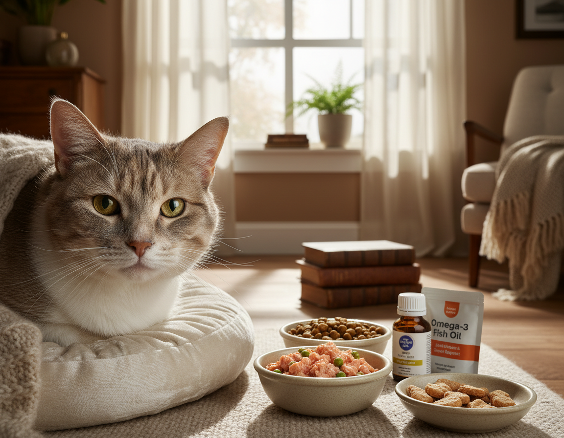 prehranske potrebe starejše mačke