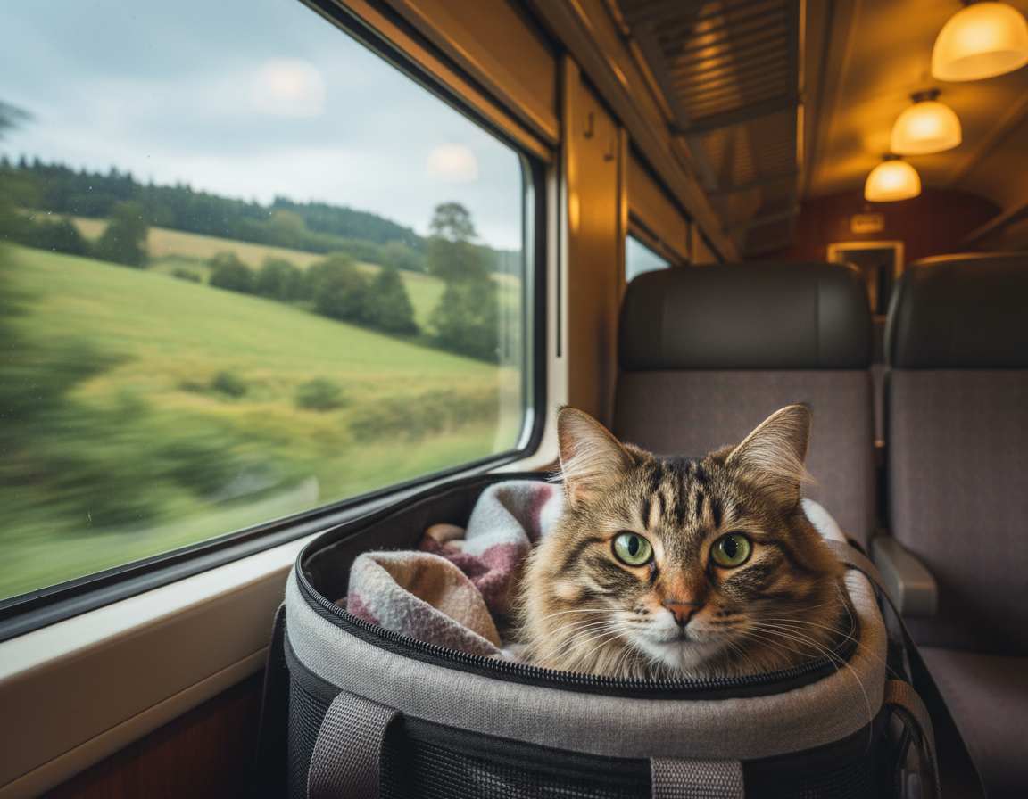 prevoz mačke z vlakom