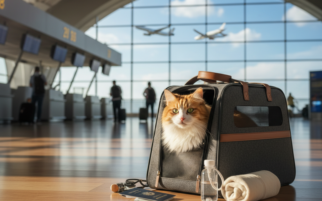 Priprava mačke na potovanje z letalom – Vse, kar moraš vedeti o tem!