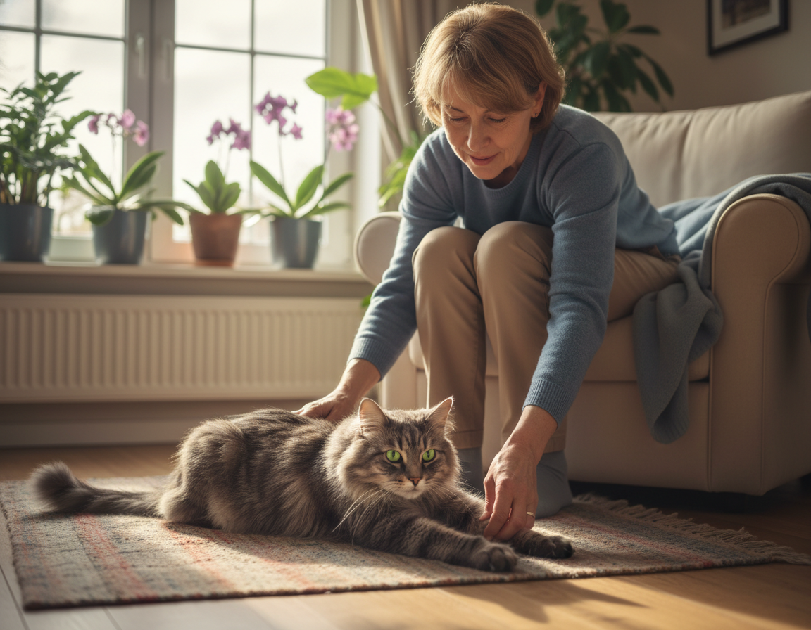 rehabilitacija starejše mačke