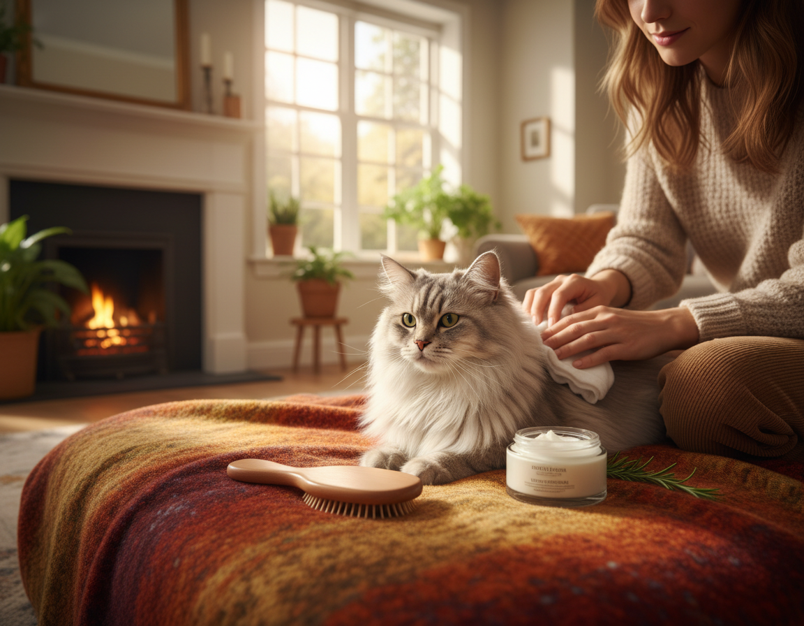 sezonska-nega-koze-macke sezonska nega kože mačke