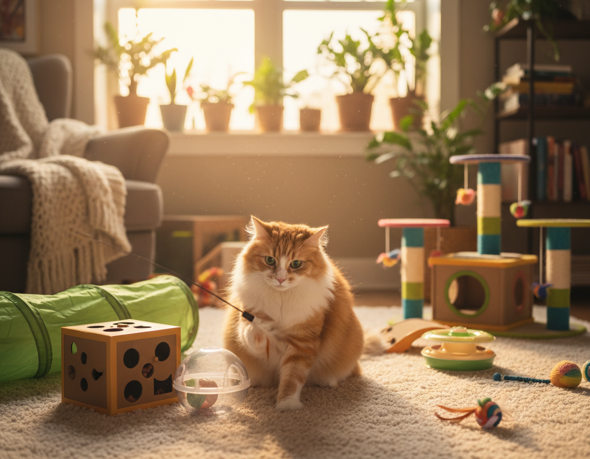 spodbujanje radovednosti mačke