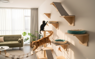 Stenski plezalni sistemi za mačke – Vse, kar moraš vedeti o tem!