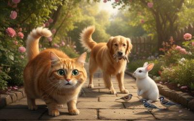 Strah mačke pred drugimi živalmi – Vse, kar moraš vedeti o tem!