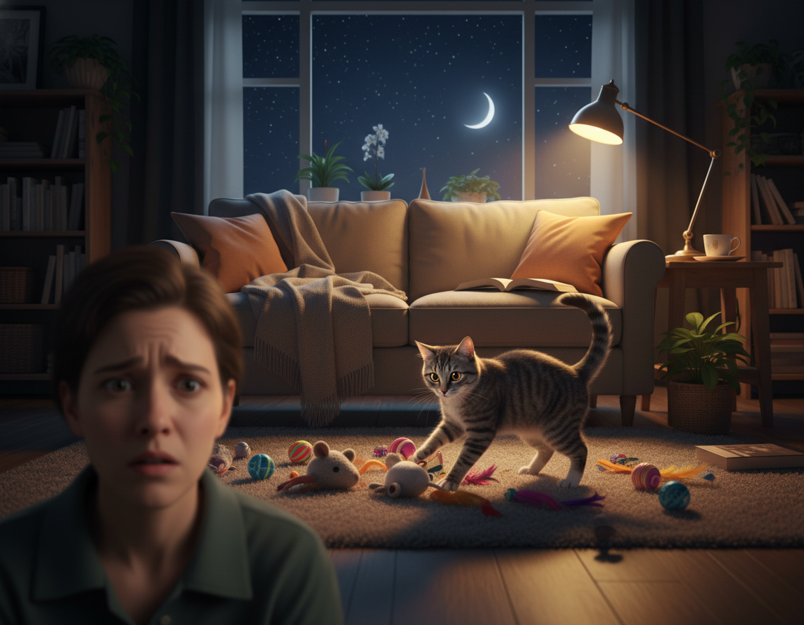 Težave z nočnim vedenjem mačke – Vse, kar moraš vedeti o tem!