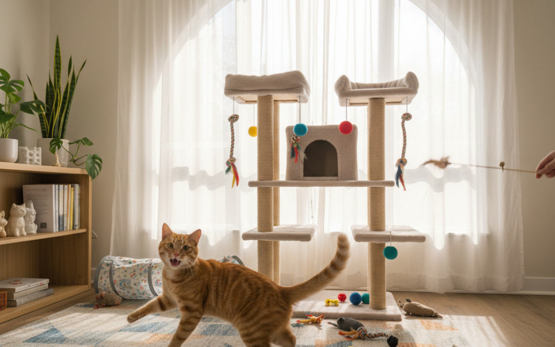 Ureditev prostora za igro mačke – Vse, kar moraš vedeti o tem!