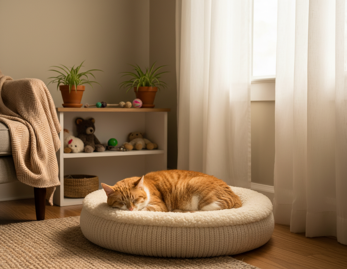 Ustvarjanje mirnega spalnega okolja za mačko – Vse, kar moraš vedeti o tem!