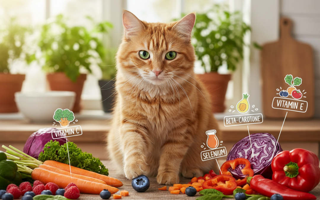 Vitamini z antioksidativnim učinkom za mačke – Vse, kar moraš vedeti o tem!