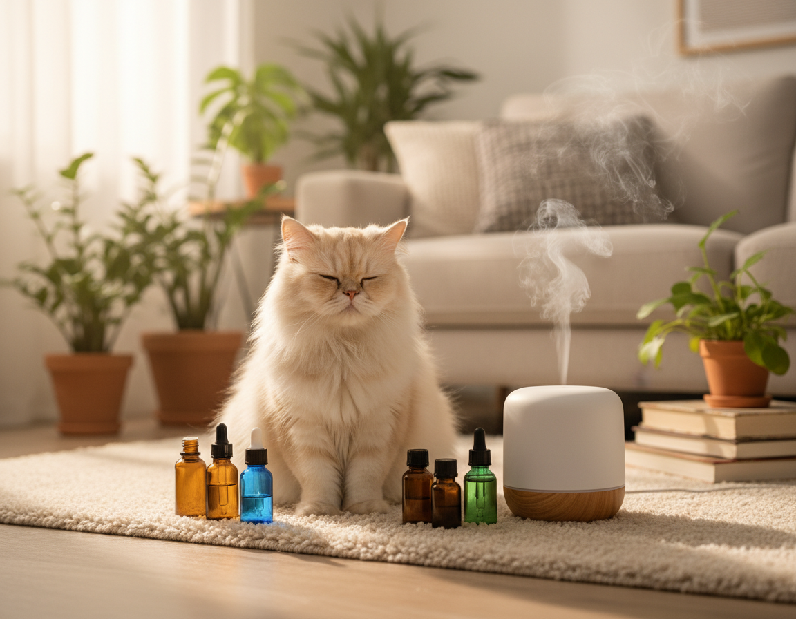 vpliv-aromaterapije-na-macke vpliv aromaterapije na mačke