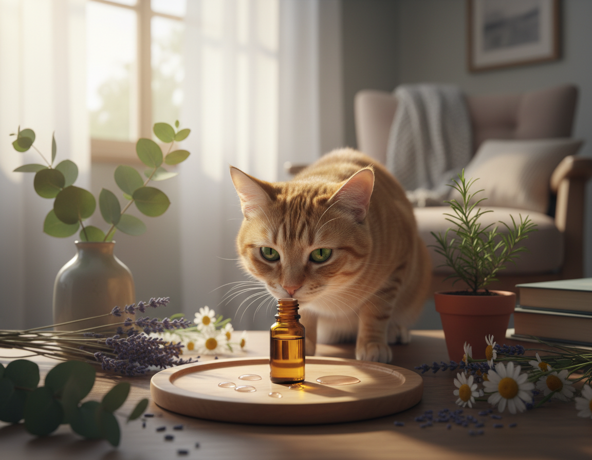 vpliv eteričnih olj na mačke