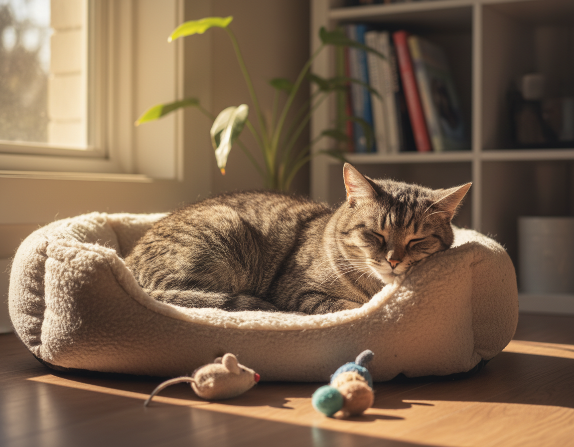 vzroki motenj spanja pri mački