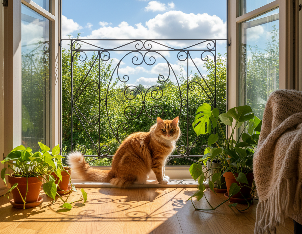 zaščita oken za mačko