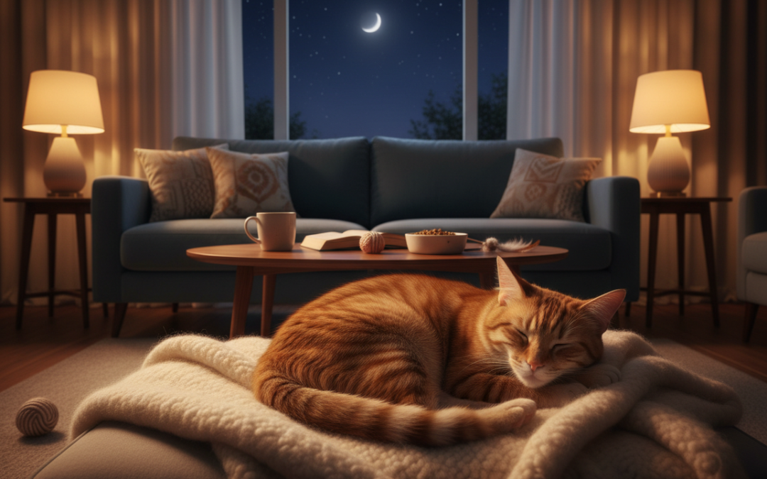 Zmanjševanje nočne aktivnosti mačke – Vse, kar moraš vedeti o tem!