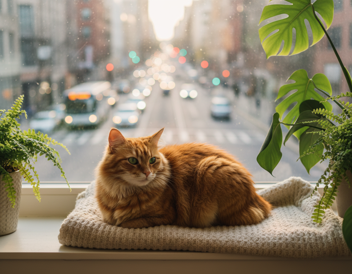 zmanjševanje prometnega stresa pri mački