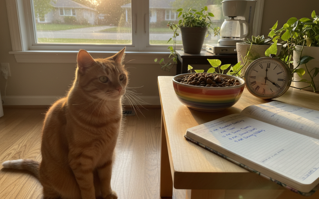 Časovno načrtovanje jutranjega hranjenja mačke – Vse, kar moraš vedeti o tem!