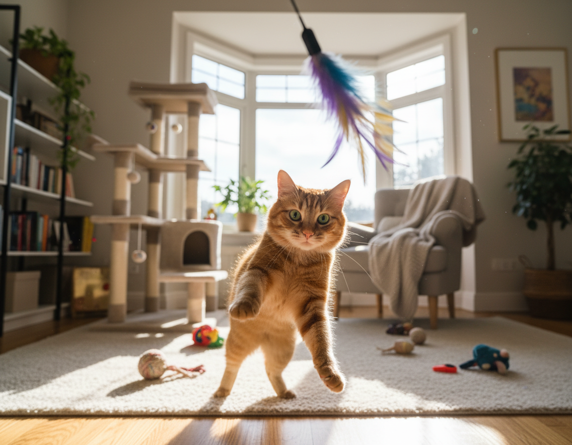 Dnevne potrebe mačke po gibanju – Vse, kar moraš vedeti o tem!