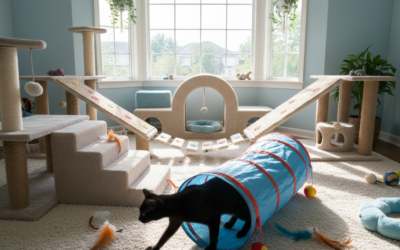 Mačji blog 18 Domači poligon z ovirami za mačko – Vse, kar moraš vedeti o tem!