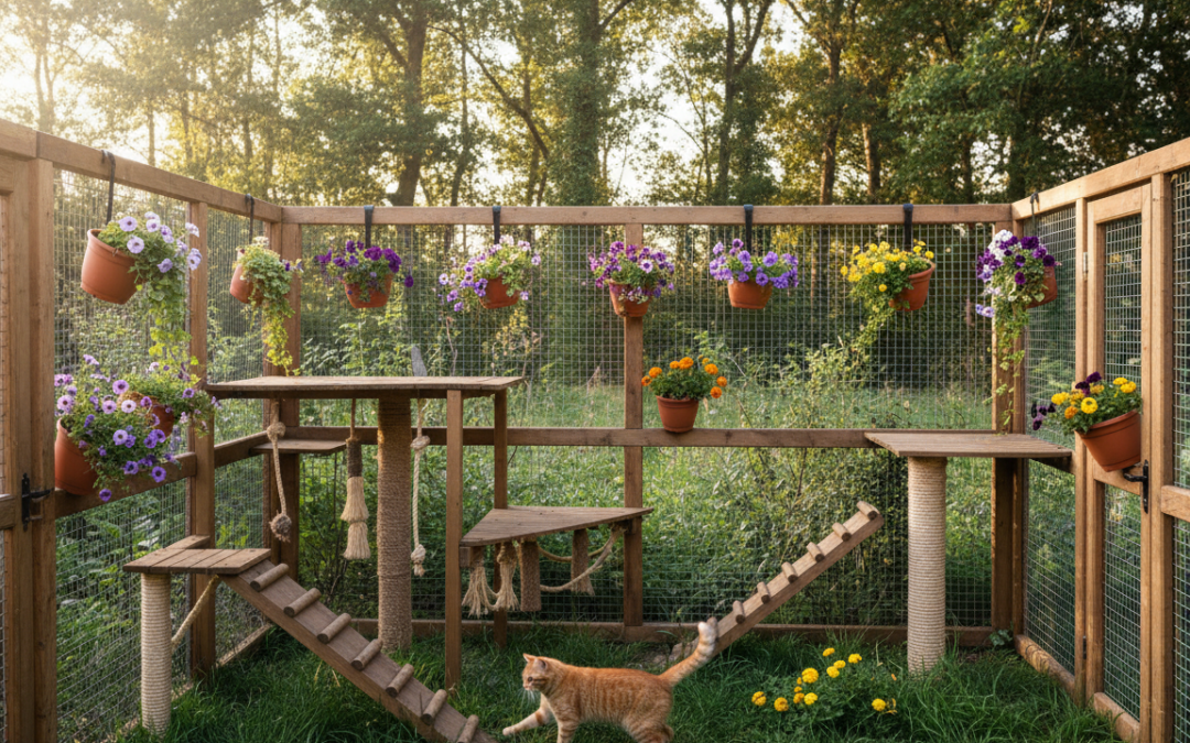 Gradnja zunanjega ograjenega prostora za mačko – Vse, kar moraš vedeti o tem!