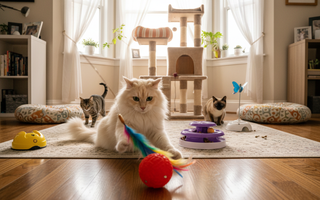 Interaktivne igrače za gibanje mačke – Vse, kar moraš vedeti o tem!