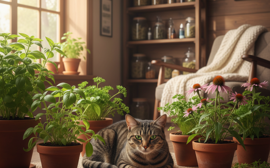 Krepitev imunskega sistema mačke z zelišči – Vse, kar moraš vedeti o tem!