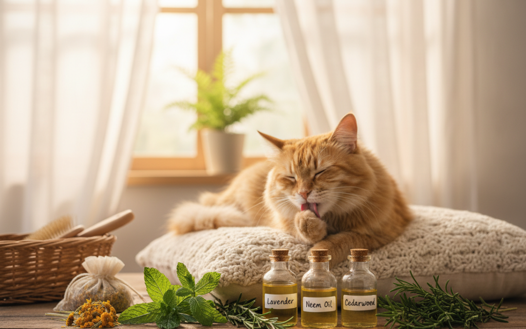 Naravna sredstva proti bolham za mačke – Vse, kar moraš vedeti o tem!