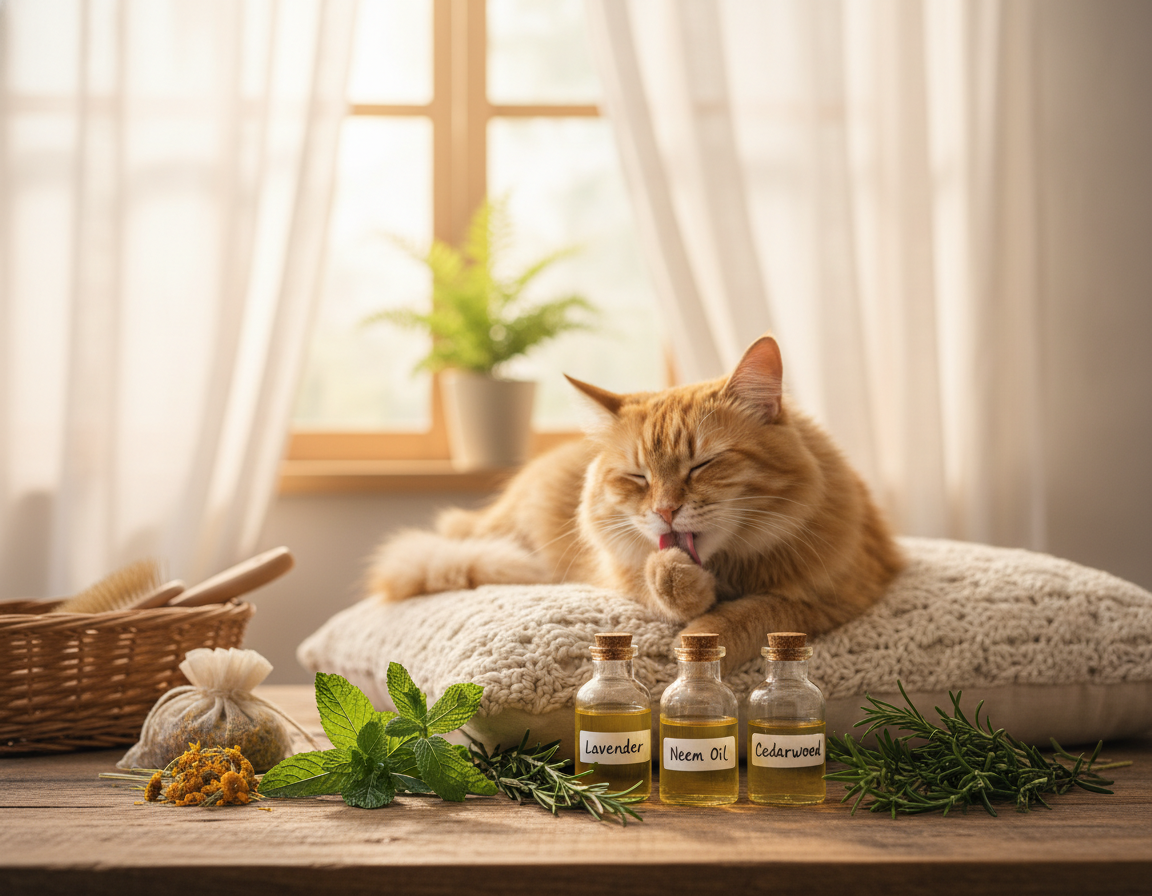 naravna sredstva proti bolham za mačke