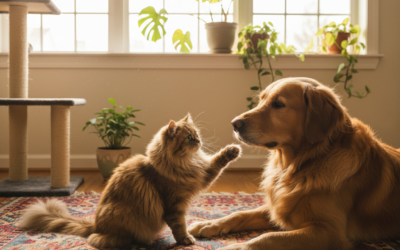 Mačji blog 16 Navajanje mačke na psa – Vse, kar moraš vedeti o tem!