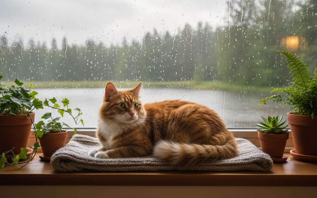 Nega mačke po deževnem vremenu – Vse, kar moraš vedeti o tem!