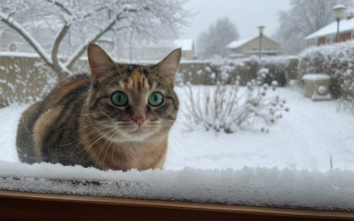 Nevarnost zmrzovanja pri mačkah pozimi – Vse, kar moraš vedeti o tem!