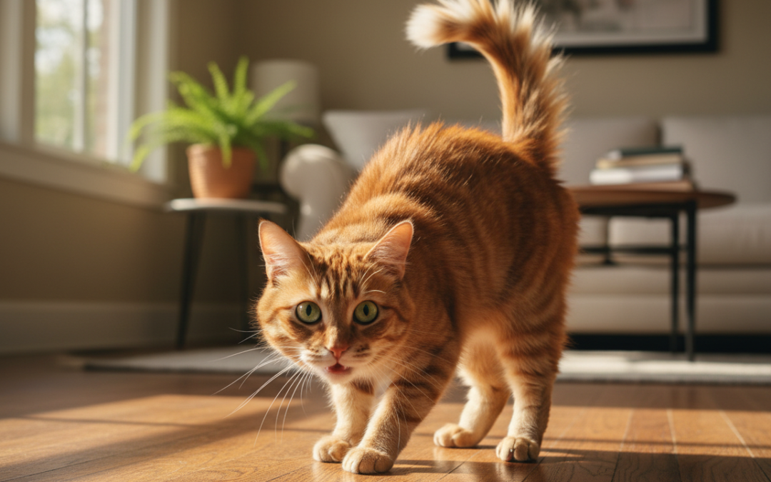 Opozorilna govorica telesa mačke – Vse, kar moraš vedeti o tem!