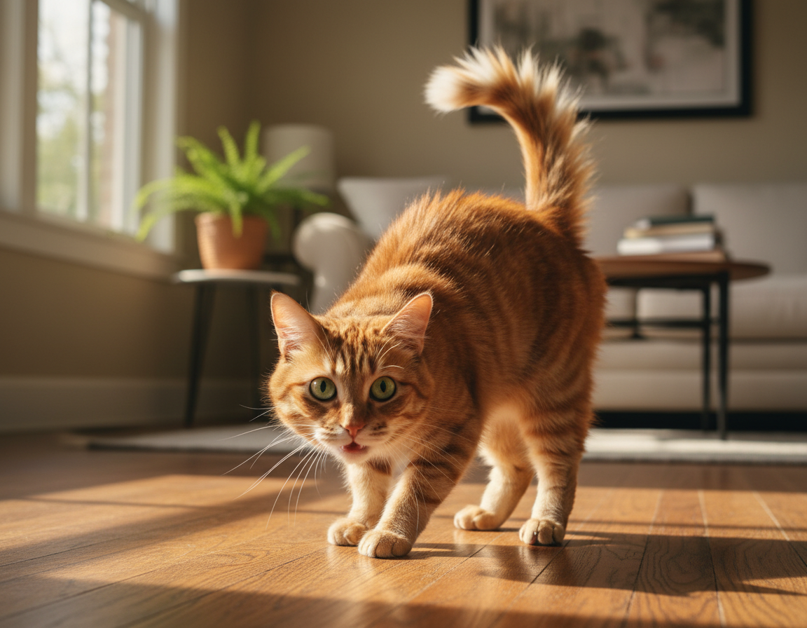 opozorilna govorica telesa mačke