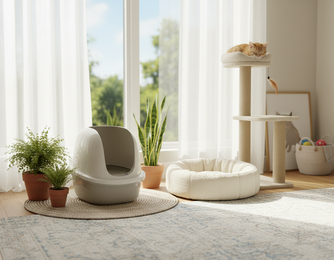 optimalna lokacija mačjega stranišča