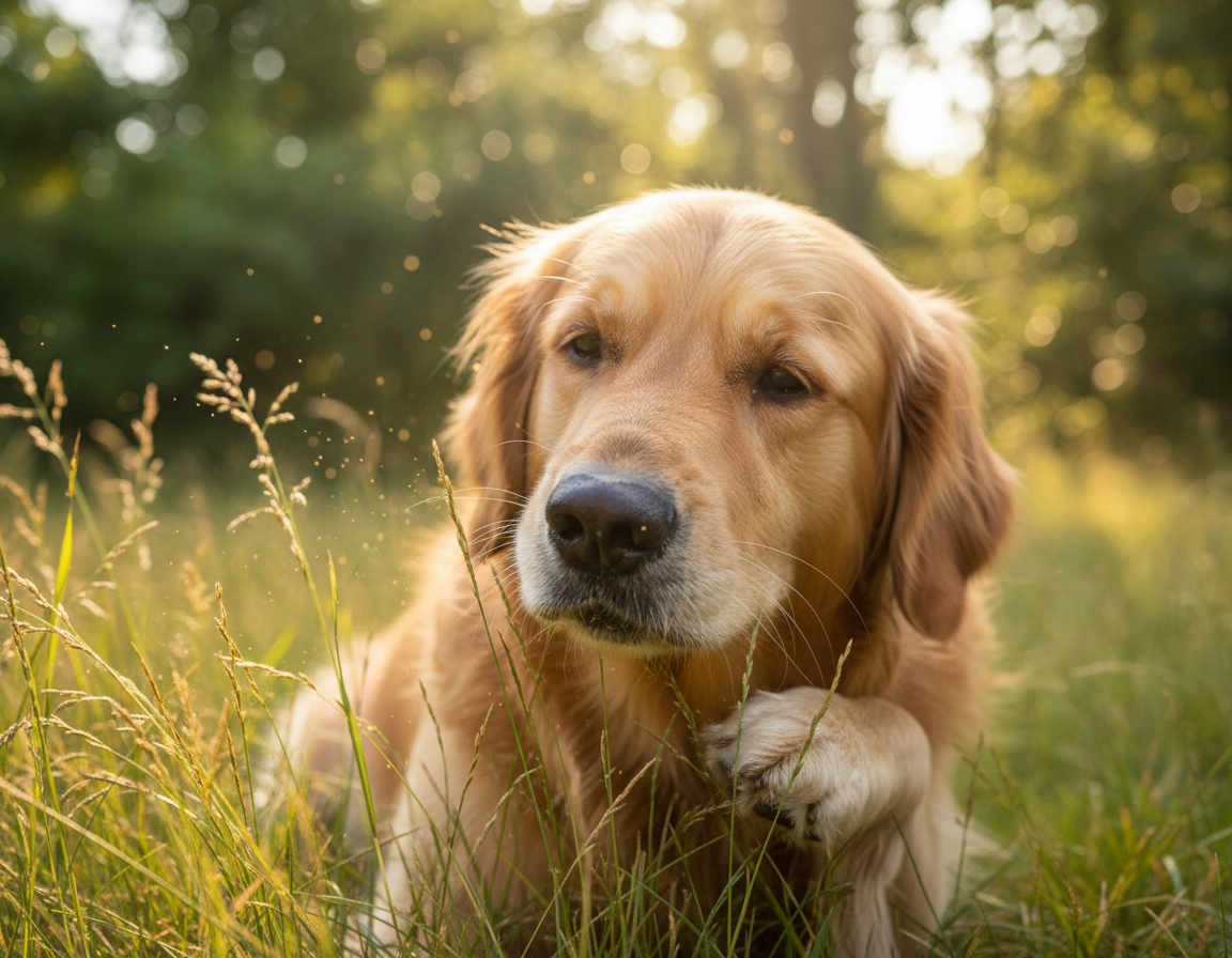 Psi in alergene trave – kako reagirajo?