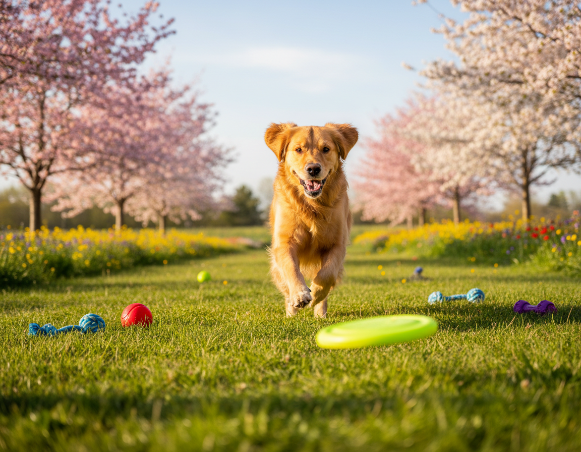 Katere pasje igrače so idealne za spomladansko igro na prostem?