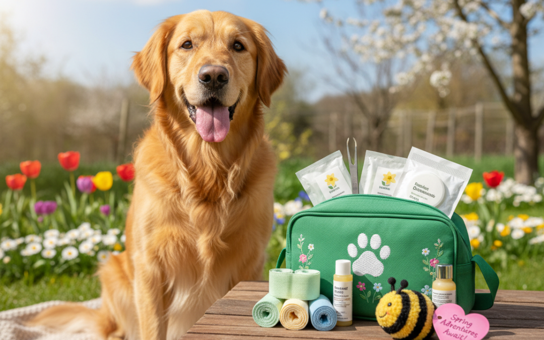 Spomladanski komplet prve pomoči za lastnike psov – kaj naj vsebuje?