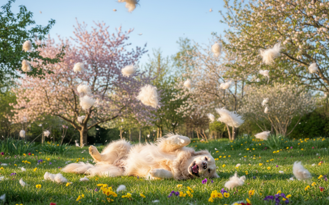 Spomladansko menjavanje dlake pri psih – kako ga strokovno obvladati