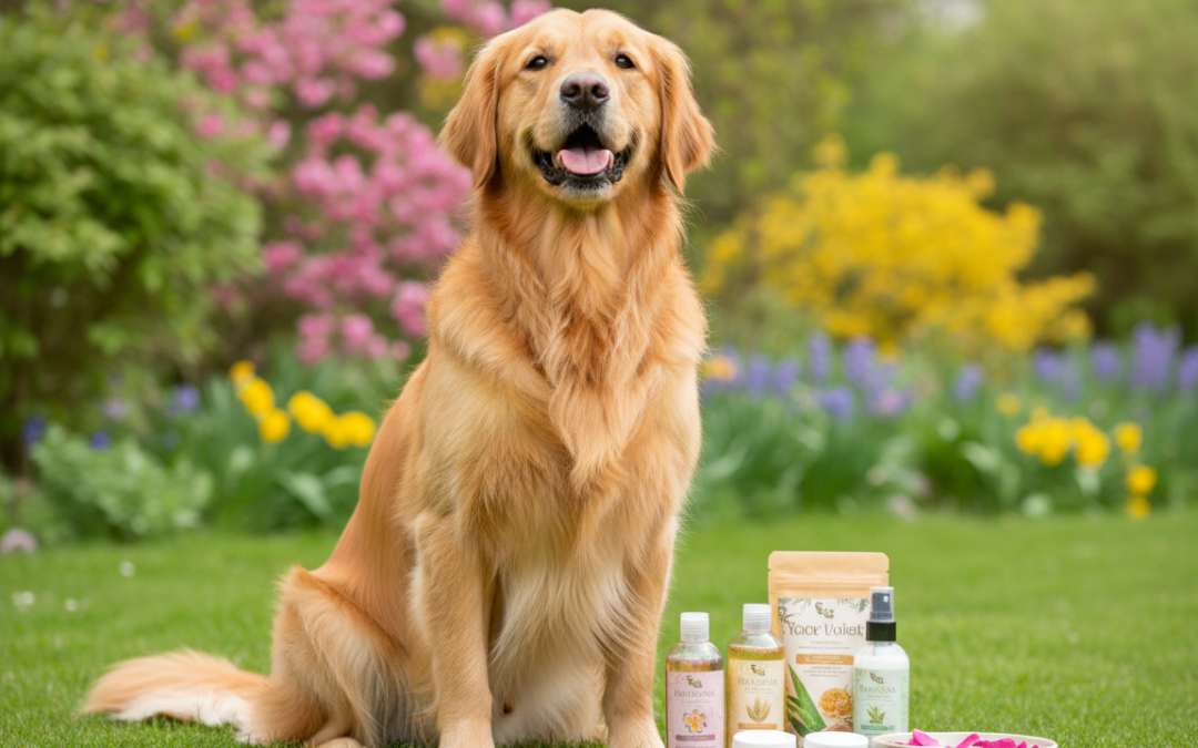Spomladanska nega kože psa – vlaženje in šamponi