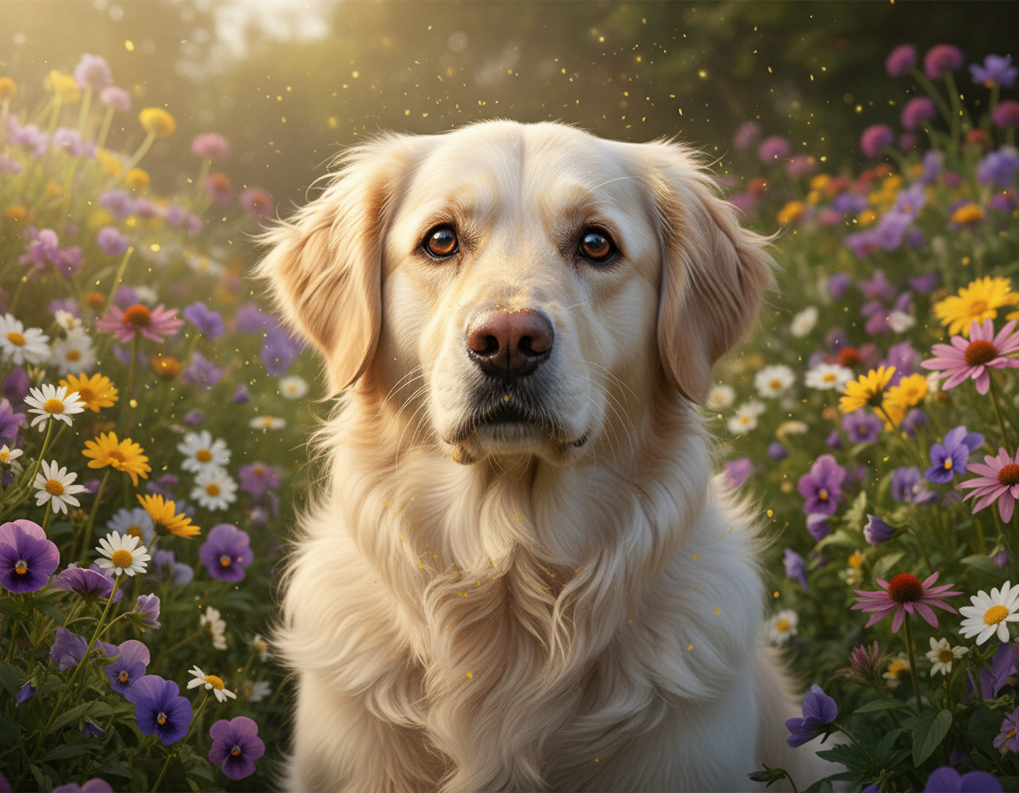 pes pomlad občutljivost na cvetni prah