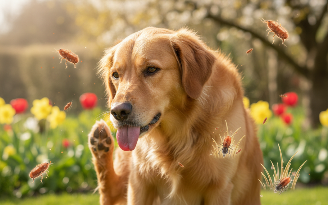 Spomladanski paraziti pri psih – ne le klopi!