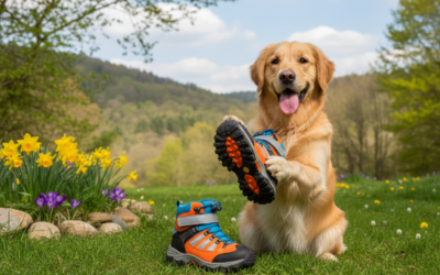 CriskyDog spletni časopis 17 Pohodni čevlji za psa spomladi – potrebni ali odveč?