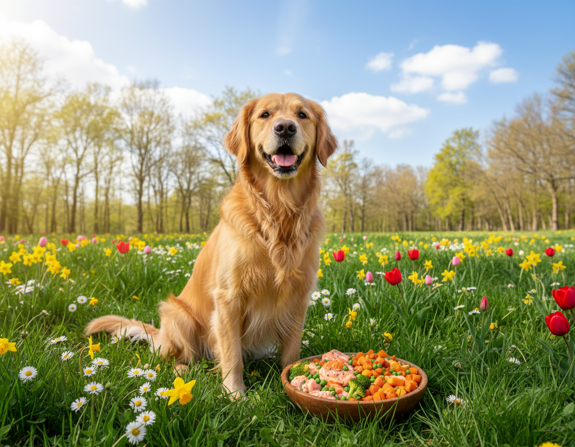 pes-pomlad-potreba-po-hranilih pes pomlad potreba po hranilih
