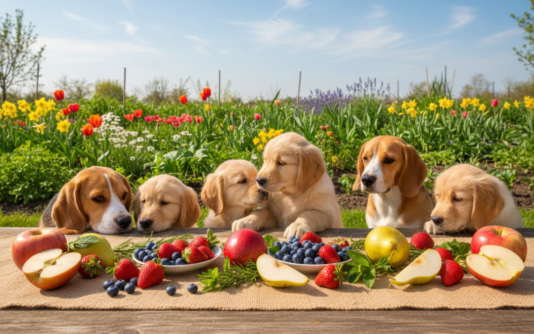 Spomladansko sadje in zelenjava za pse – kaj lahko ponudiš?