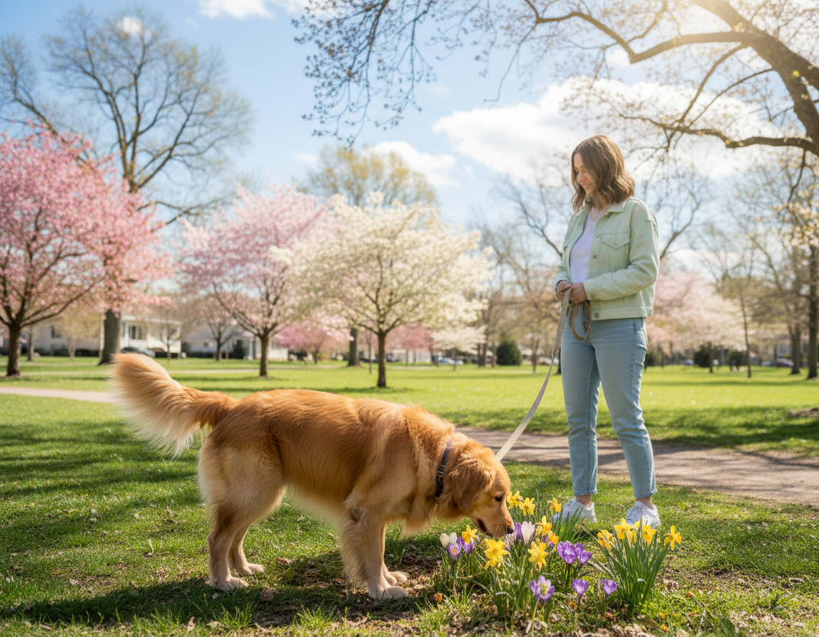 pes-pomlad-prvi-sprehod pes pomlad prvi sprehod